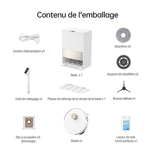 Dreame L20 Ultra Robot Aspirateur Laveur avec Station Automatique 7000Pa