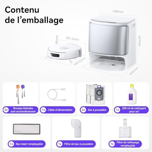 Narwal Flow Robot Aspirateur Laveur 22000Pa avec Station