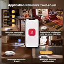 Roborock QV 35S Robot Aspirateur 10000Pa avec Station Tout-en-Un Blanc