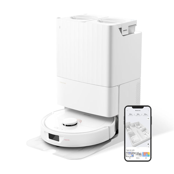 Roborock Q Revo Robot Aspirateur Laveur avec Station Tout-en-Un 5500Pa