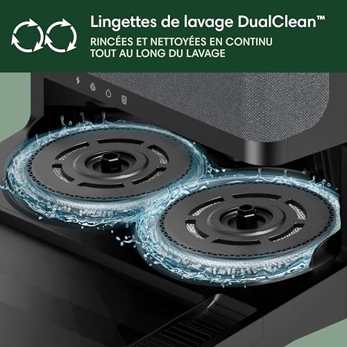 iRobot Roomba Plus 505 Combo Robot Aspirateur Laveur avec Base AutoWash Noir