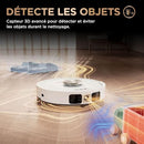 Shark PowerDetect Robot Aspirateur Laveur avec Base Auto-Vidage Blanc