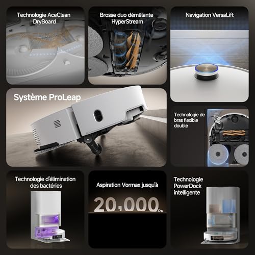 Dreame X50 Ultra Robot Aspirateur 20000 Pa avec Station