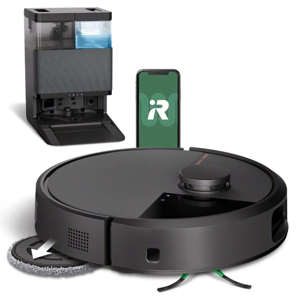 iRobot Roomba Plus 505 Combo Robot Aspirateur Laveur avec Base AutoWash Noir
