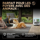 Shark PowerDetect Robot Aspirateur Laveur avec Base Auto-Vidage Blanc