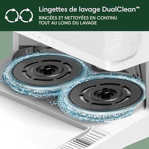 iRobot Roomba Plus 505 Combo Robot Aspirateur Laveur avec Base AutoWash Blanc