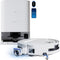 ECOVACS DEEBOT T80 Omni Robot Aspirateur Laveur 18000Pa Lavage Chaud 40-75℃ Blanc