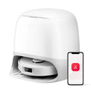 Roborock Q Revo Curv S5X Robot Aspirateur Laveur 18500Pa avec Station Multifonction