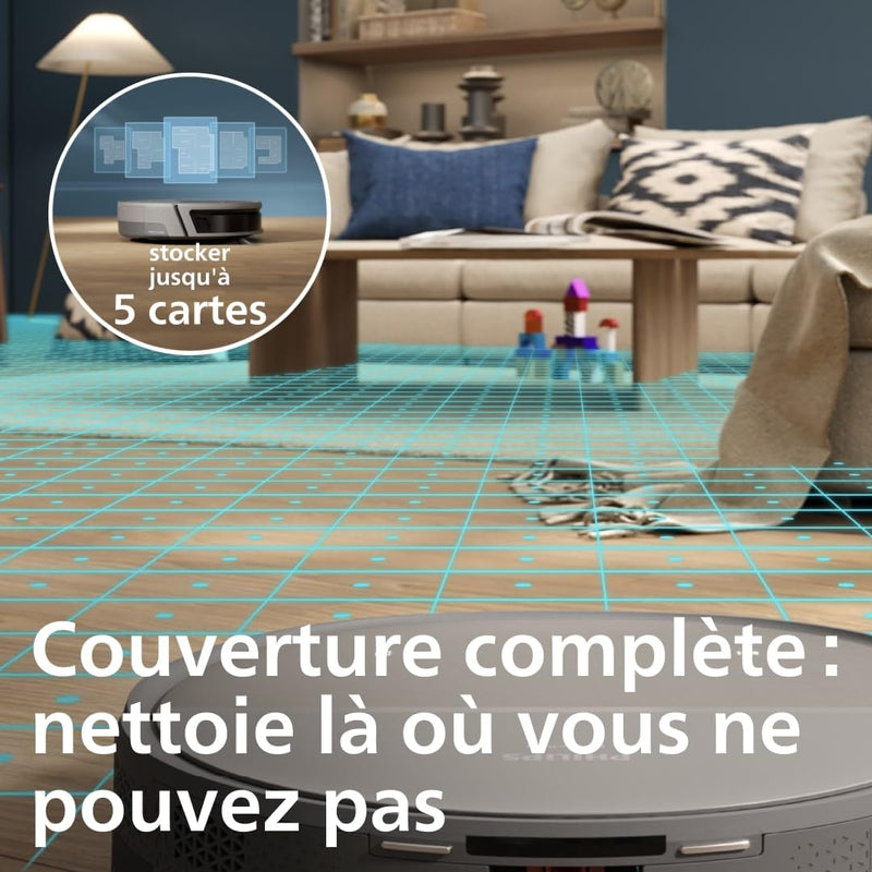 Philips Homerun 9000 Robot Aspirateur Laveur Puissance Élevée XU9100/10