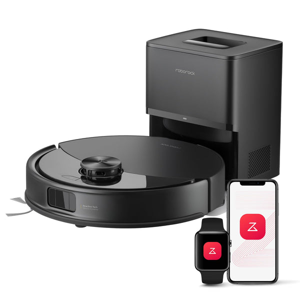 Roborock Q10 S5+ Robot Aspirateur Laveur 10000Pa avec Station