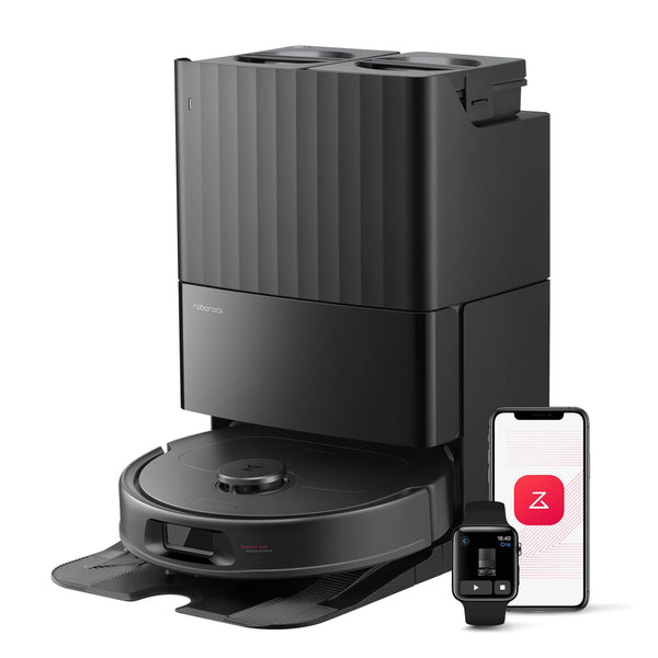 Roborock QV 35S Robot Aspirateur 10000Pa avec Station Tout-en-Un