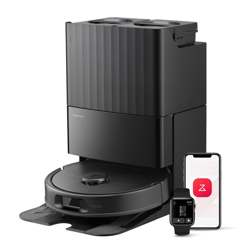 Roborock QV 35S Robot Aspirateur 10000Pa avec Station Tout-en-Un