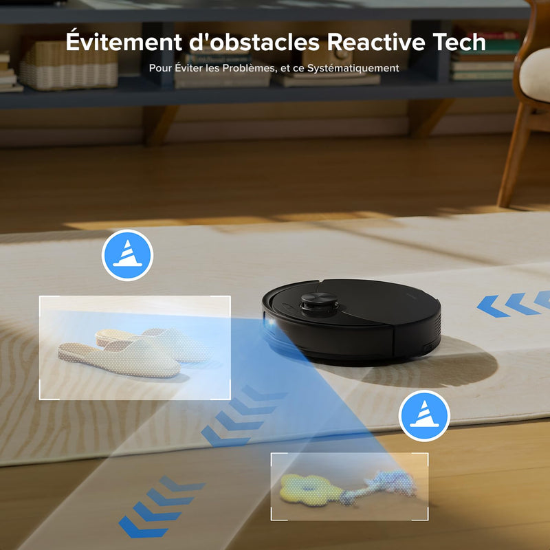 Roborock Q10 S5+ Robot Aspirateur Laveur 10000Pa avec Station