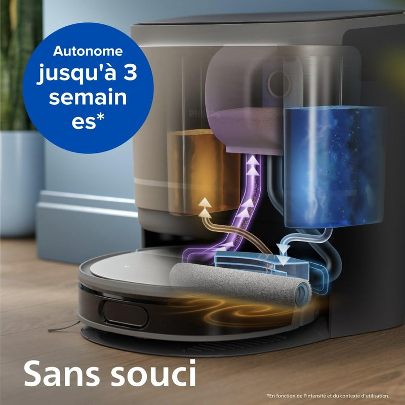 Philips Homerun 9000 Robot Aspirateur Laveur Puissance Élevée XU9100/10