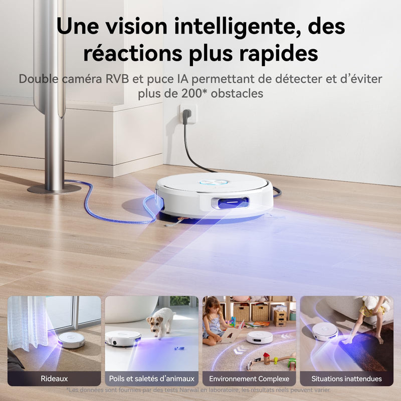 Narwal Flow Robot Aspirateur Laveur 22000Pa avec Station
