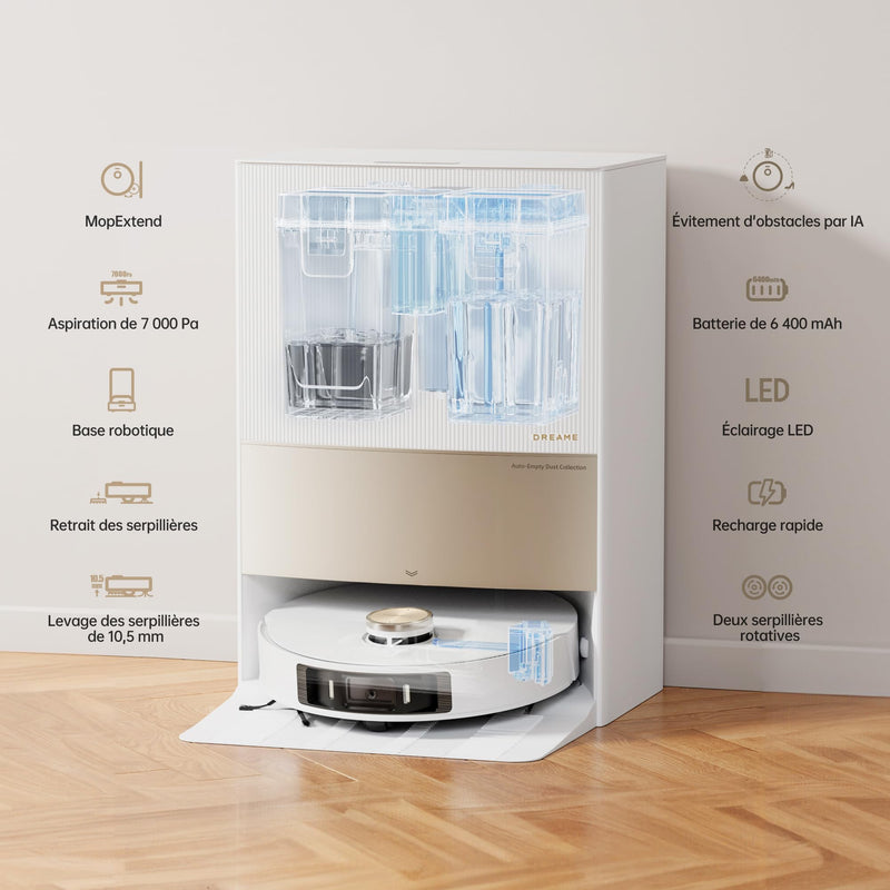 Dreame L20 Ultra Robot Aspirateur Laveur avec Station Automatique 7000Pa