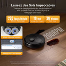 Roborock QV 35S Robot Aspirateur 10000Pa avec Station Tout-en-Un