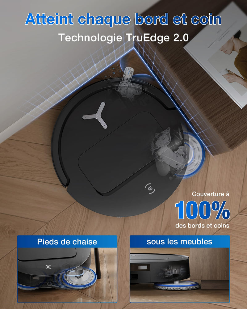 ECOVACS T50 Pro Omni Gen2 Robot Aspirateur Laveur 21000 Pa avec Station