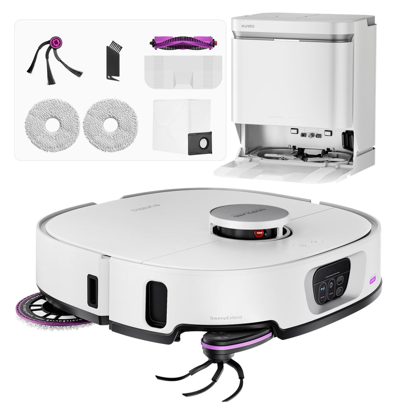 EUREKA J15 Max Ultra Robot Aspirateur Laveur 22000Pa avec Station Autonettoyante