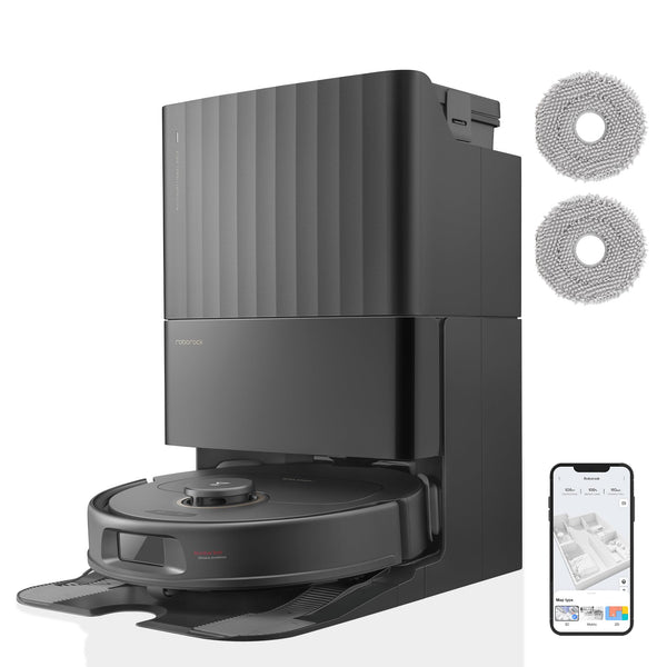 Roborock Qrevo Pro Set Robot Aspirateur Laveur 7000Pa avec Station