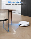 ECOVACS T50 Omni GEN2 Robot Aspirateur Laveur 21000Pa avec Station Blanc