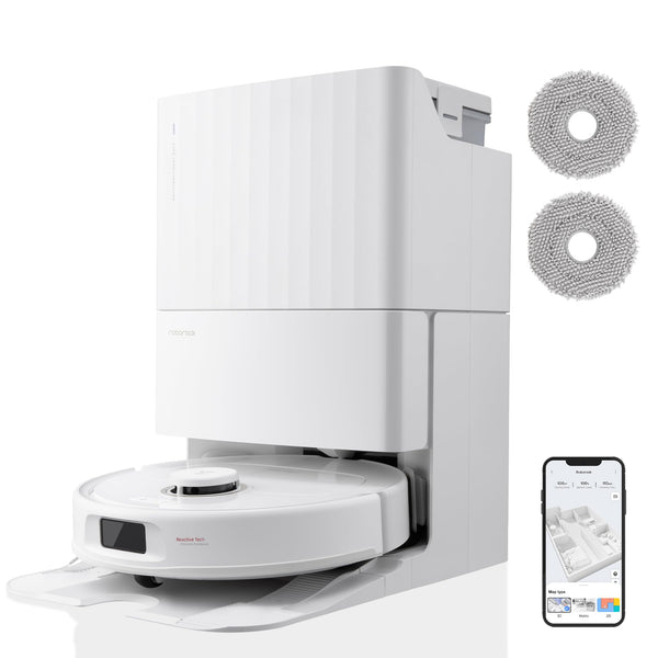 Roborock Qrevo Pro Set Robot Aspirateur Laveur 7000Pa avec Station Automatique