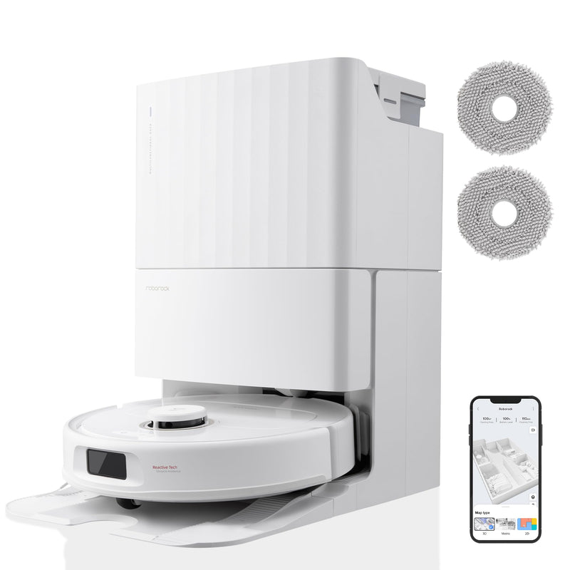 Roborock Qrevo Pro Set Robot Aspirateur Laveur 7000Pa avec Station Automatique