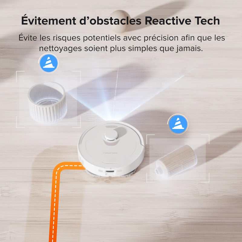 Roborock Q Revo Robot Aspirateur Laveur avec Station Tout-en-Un 5500Pa