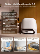 Roborock Qrevo CurvX Robot Aspirateur Laveur 22000Pa avec Station Multifonction 3.0