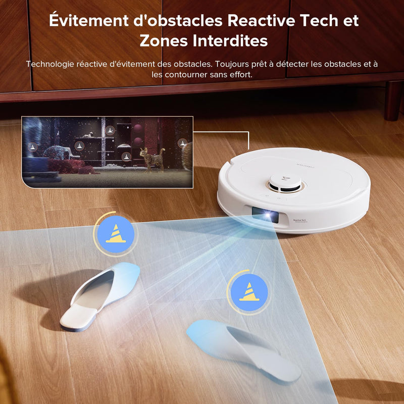 Roborock Q Revo S5V Robot Aspirateur Laveur 12000Pa avec Station