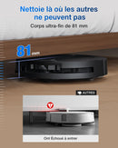 ECOVACS T50 Omni Robot Aspirateur Laveur 15000Pa avec Station Blanc