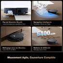 ECOVACS X8 Pro Omni Robot Aspirateur Laveur 18000Pa avec Station Tout-en-Un
