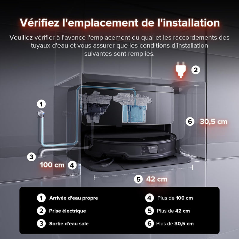 Roborock Saros 10R RDS Robot Aspirateur 22000Pa avec Station Multifonction