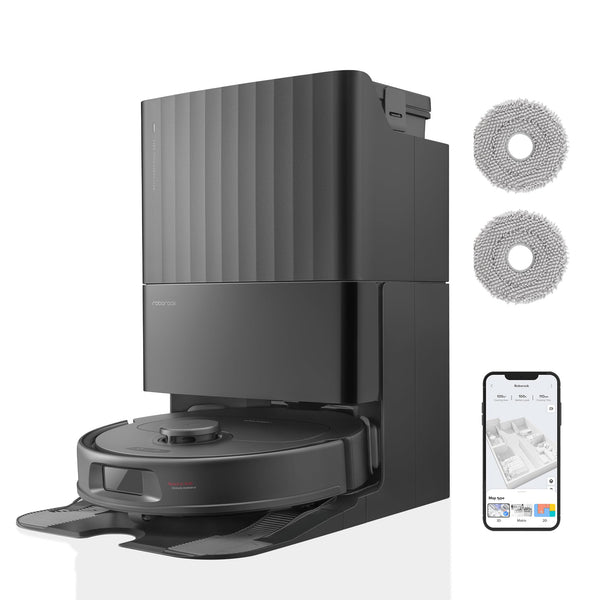 Roborock Qrevo S Set Robot Aspirateur Laveur 7000Pa avec Station Multifonction