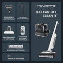 Rowenta X-Clean 10 & Clean It Aspirateur Laveur Sans Fil Sols Durs et Tapis