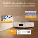 Roborock QV 35S Robot Aspirateur 10000Pa avec Station Tout-en-Un Blanc