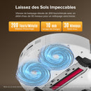 Roborock QV 35S Robot Aspirateur 10000Pa avec Station Tout-en-Un Blanc