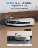 ECOVACS T50 Omni GEN2 Robot Aspirateur Laveur 21000Pa avec Station Blanc