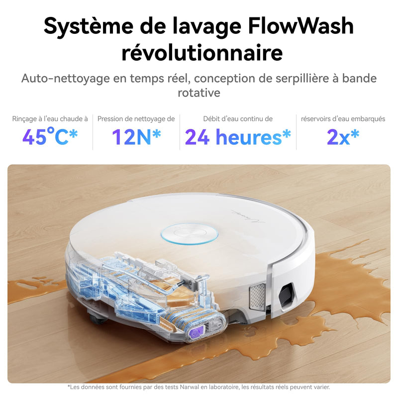 Narwal Flow Robot Aspirateur Laveur 22000Pa avec Station