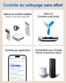 ECOVACS T50 Omni GEN2 Robot Aspirateur Laveur 21000Pa avec Station Blanc