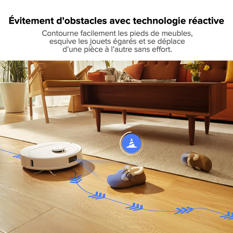 Roborock Qrevo Pro Set Robot Aspirateur Laveur 7000Pa avec Station Automatique