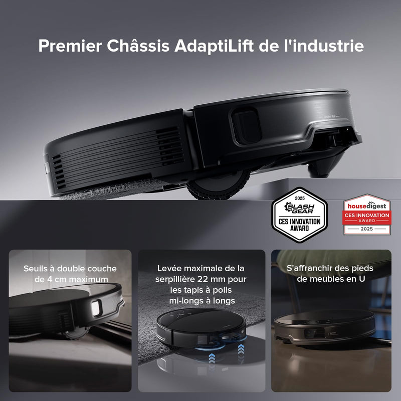 Roborock Saros 10R RDS Robot Aspirateur 22000Pa avec Station Multifonction
