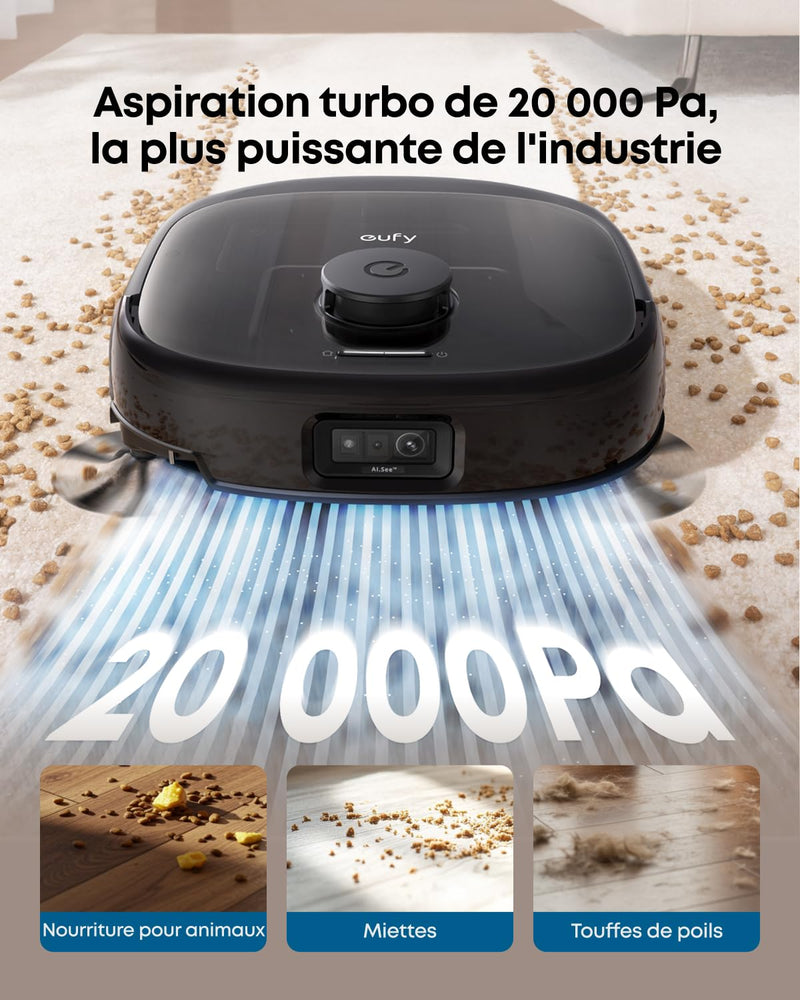 Eufy Omni E25 Robot Aspirateur Laveur avec Station Tout-en-Un