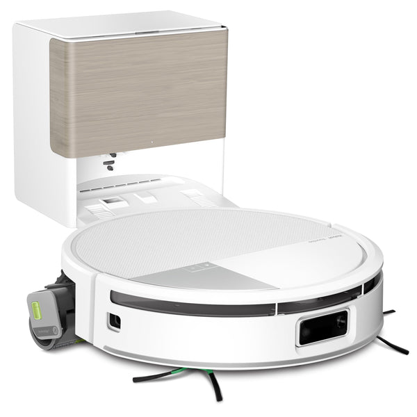 iRobot Roomba Max 705 Combo Robot Aspirateur Laveur avec Base AutoWash Blanc