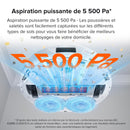 Roborock Q Revo Robot Aspirateur Laveur avec Station Tout-en-Un 5500Pa