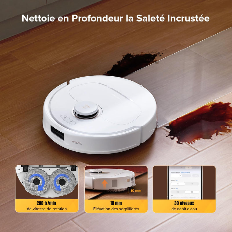 Roborock Q Revo S5V Robot Aspirateur Laveur 12000Pa avec Station