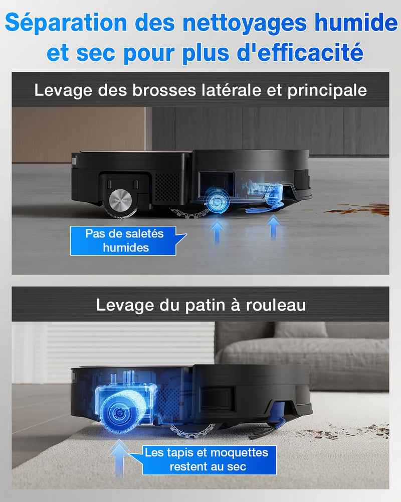 ECOVACS DEEBOT X11 Pro Robot Aspirateur Laveur 19500Pa avec Station