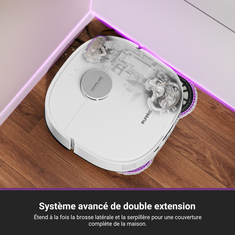 EUREKA J15 Max Ultra Robot Aspirateur Laveur 22000Pa avec Station Autonettoyante