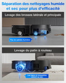 ECOVACS X11 Omni Cyclone Robot Aspirateur Laveur 19500Pa avec Vidage Automatique