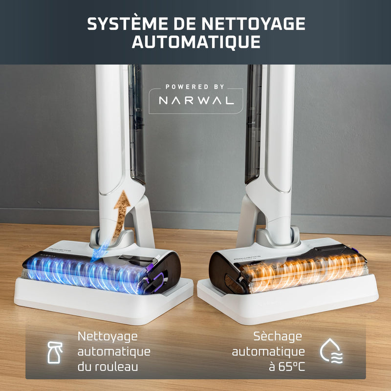 Rowenta X-Clean 10 & Clean It Aspirateur Laveur Sans Fil Sols Durs et Tapis